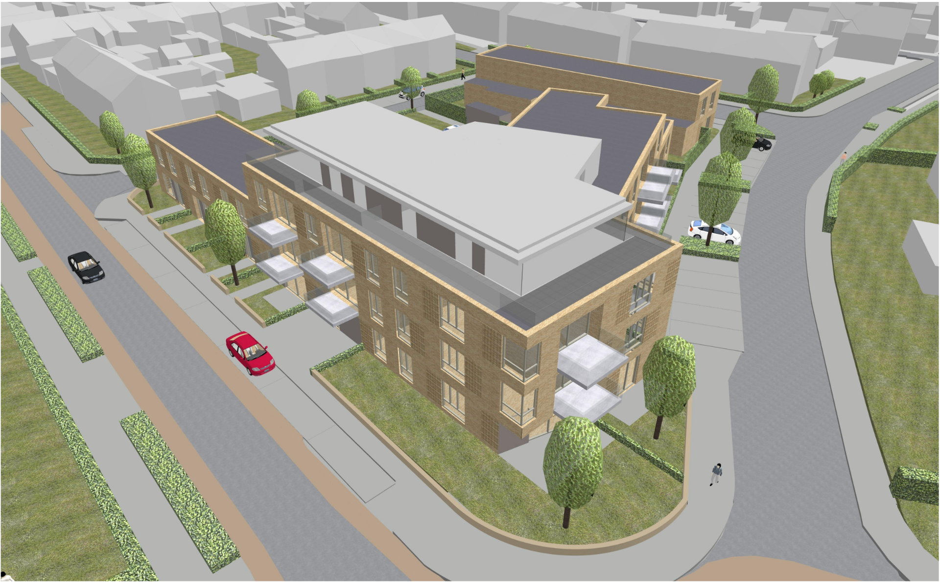 Impressie nieuwbouw 28 woningen aan de Oude Boogaert in Yerseke
